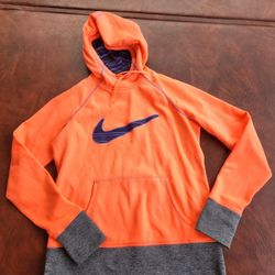 Nike Womens Orange Hoodie Med
