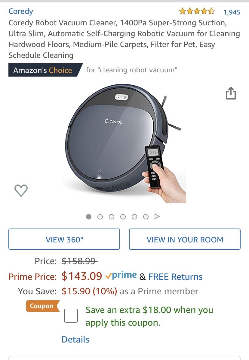 Robot vacuum cleaner