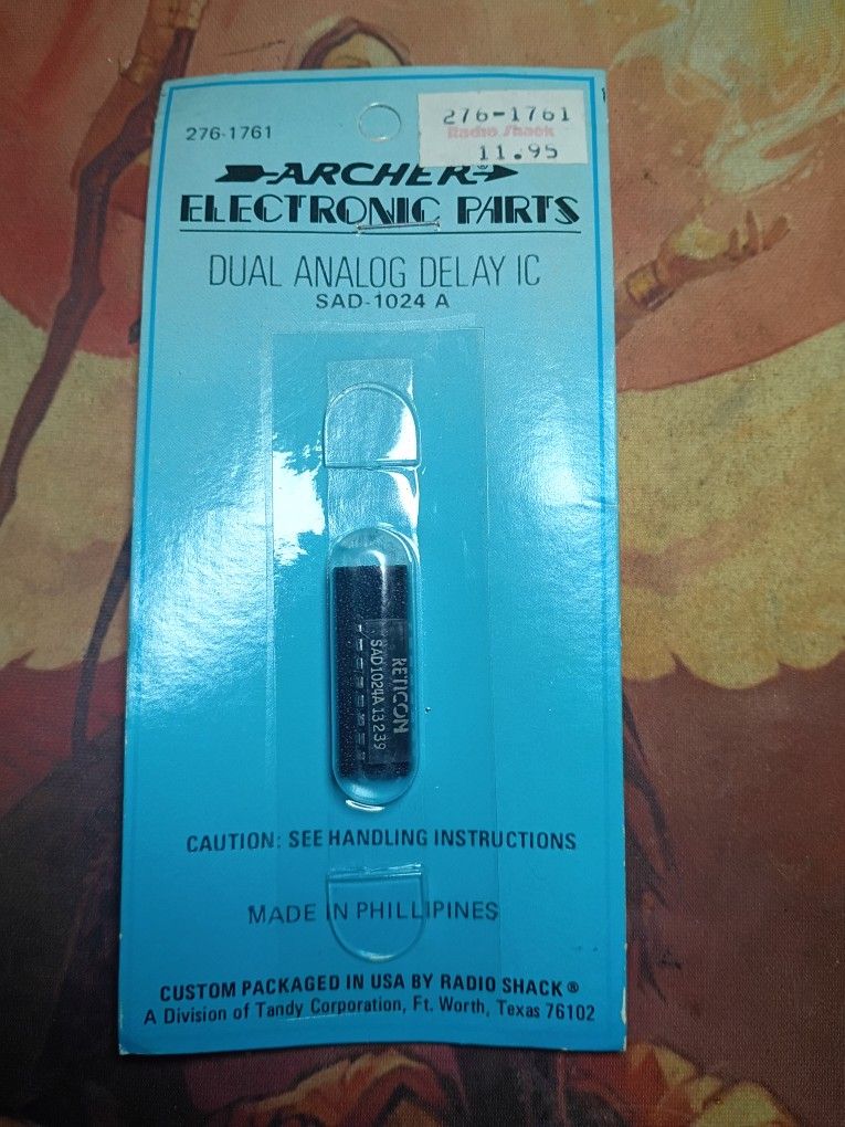 Reticon SAD1024A, Dual Analog Delay IC, sealed