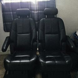 Black Leather Captain Seats $500