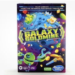 Hasbro Galaxy Goldmine Board Game, Space Treasure Game 10+, New In Box