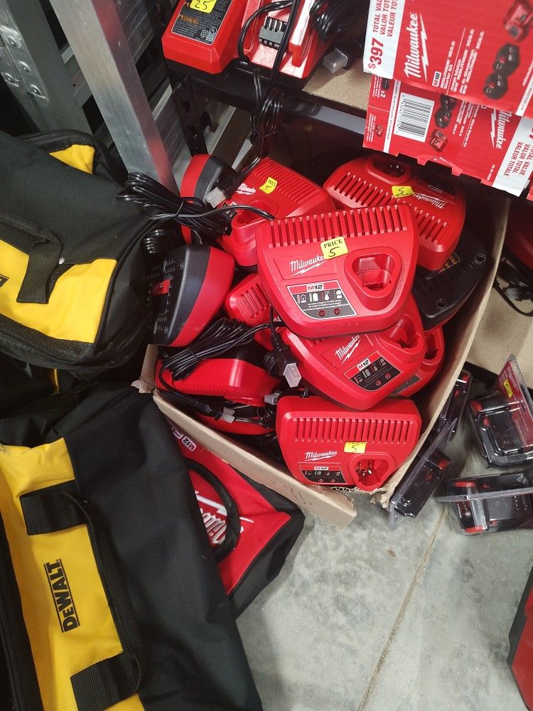 Brand New Milwaukee M12 Charger Lot