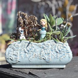 $12 Frozen Elsa Inspired Fairy Garden