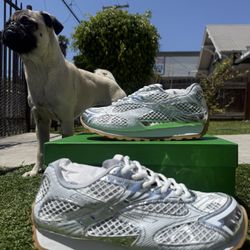 Silver Bottega Sneakers 