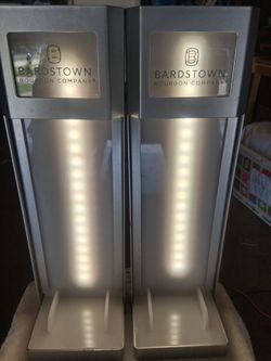 Bardstown Bourbon Company branded displays stands for promos man cave den garage bar pub event