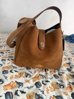 Coach Brown Suede Bucket Bag