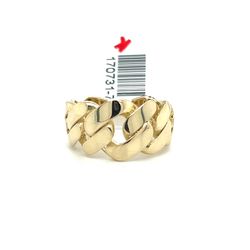 10kt Gold Cuban Mens Ring 4.10grams Size 8 1/2 170731 7