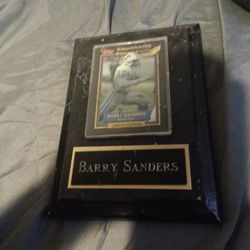Barry Sanders Limited Edition Card 