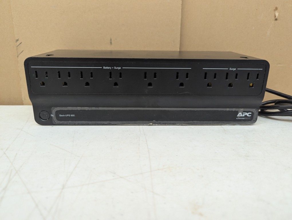 APC Back-Ups 900 BN900M 9 Outlet Surge Protector With Battery