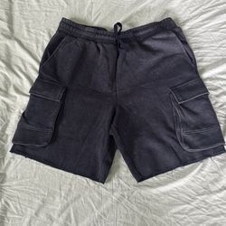 Mens Baggy Cargo Sweat Shorts