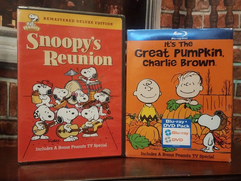 PEANUTS It’s the Great Pumpkin Charlie Brown Snoopy's Reunion Blu-ray DVD NEW