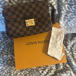 LV Damier Ebene Croisette Handbag 