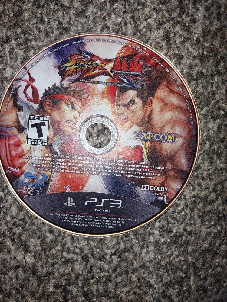 Ps3 Playstation Three Tekken Vs Street Fighter