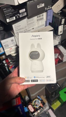 Aqara 4K UHD Dual-Lens Matter Camera Hub G350, Indoor Security Camera 9X Zoom, 360° Pan & Tilt, AI Auto-Tracking, Face/Gesture Recognition, Works with