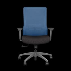 Blue Mesh Mid-Back Office Chair