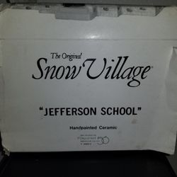 Snow Village "Jefferson School "