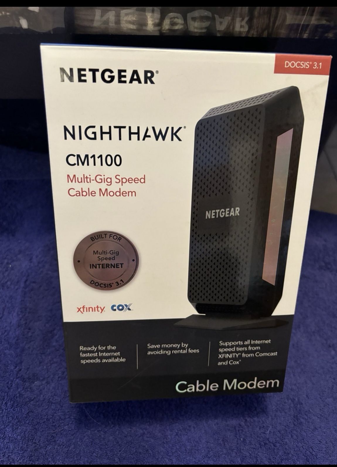 Netgear Nighthawk CM1100 - Multi Gig Cable Modem