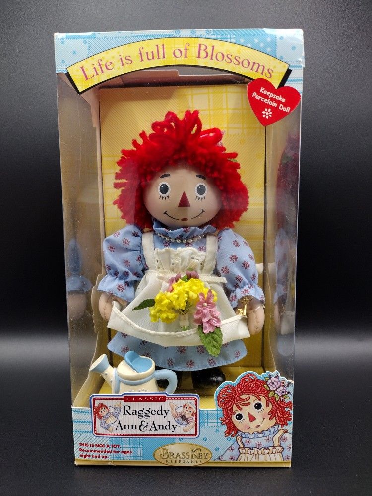 BRASS KEY RAGGEDY ANN AND ANDY COLLECTORS DOLL