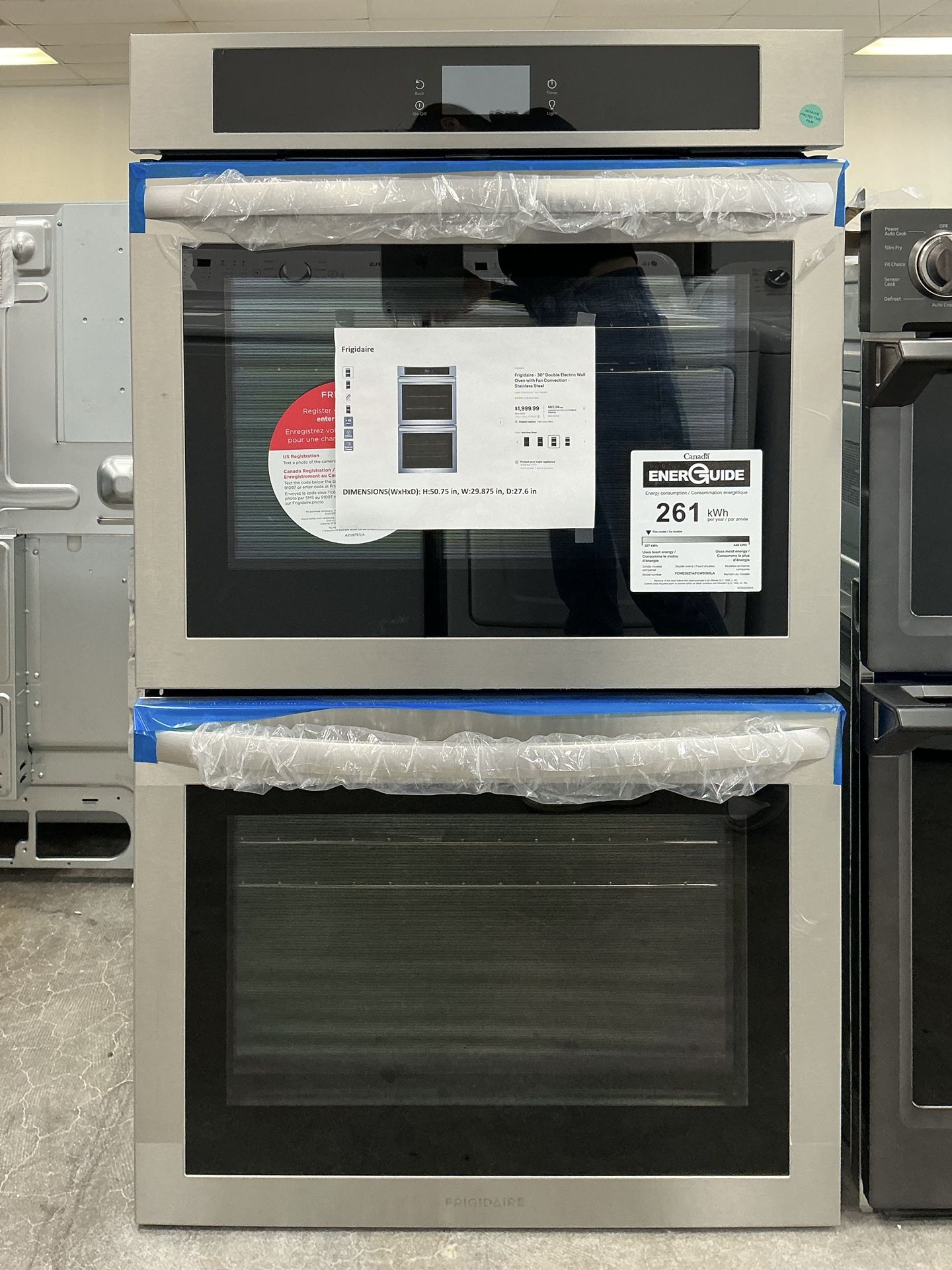 Frigidaire 30 inch Double Electric Wall Oven w/Convection