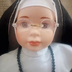 New  Nun Porcelain Doll 