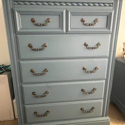 Oak Wood Dresser Set 