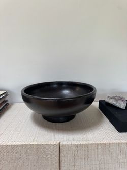 Pottery Barn Black Decorative Bowl
