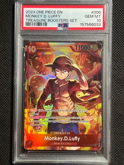 One Piece Monkey D Luffy Treasure Boosters Set ST10-006 PSA 10 Gem Mint