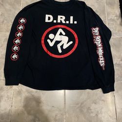 Vintage 90s 2000s DRI Dirty Rotten Imbeciles Long Sleeve Punk Tour T-Shirt XL