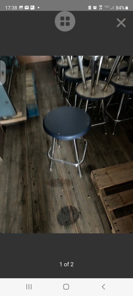 Adjustable Metal Stools $2.00