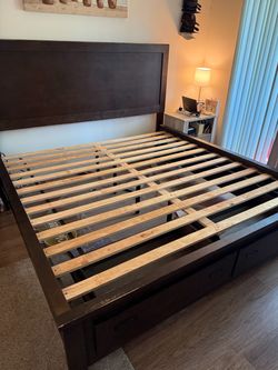 Wooden King Size Bed Frame