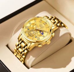 Reloj LIGE de lujo para hombre, reloj de cuarzo luminoso resistente al agua