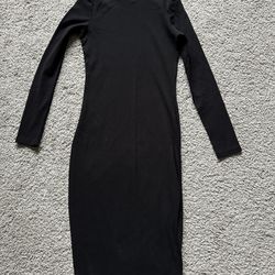 Brand New Black Dress With Collar - Size XS, S