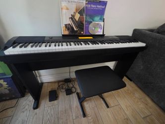 Casio Piano/Keyboard with Stand and Stool