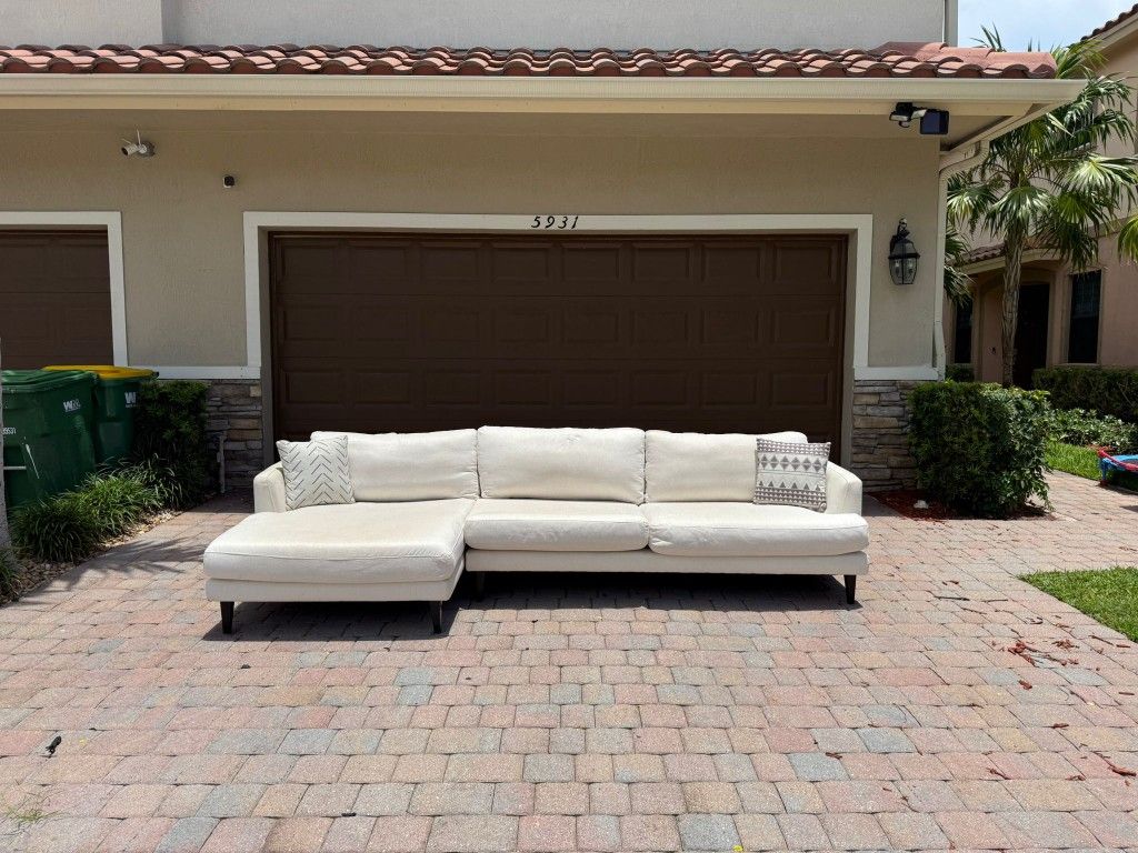 White Sectional Sofa From City Furniture