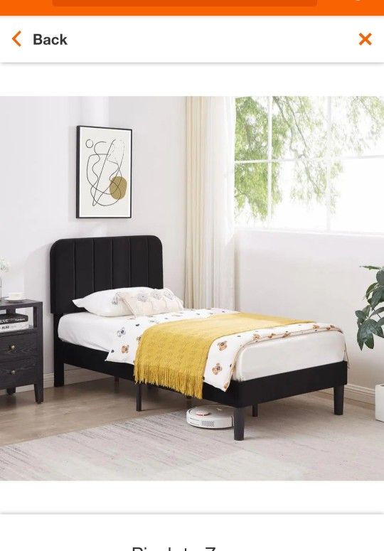 New twin size Bed frame in the box below retail price. Retails for $200 selling for $145. 