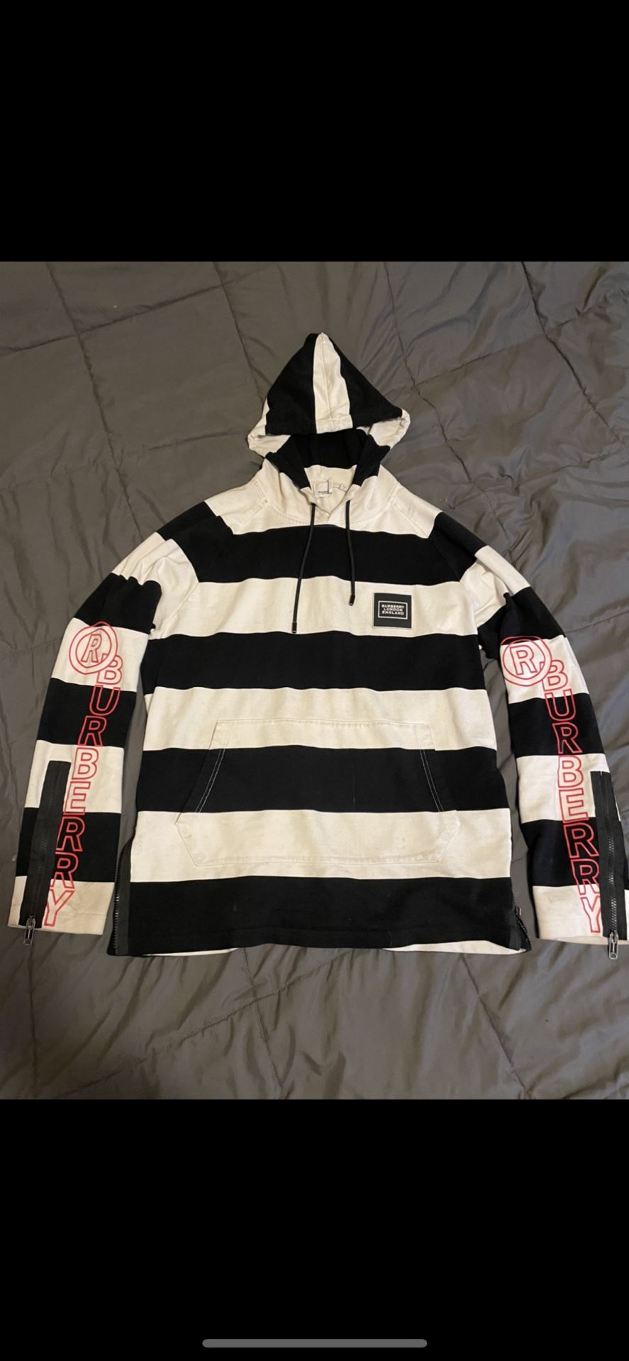 Burberry Striped LongSleeve Hoodie