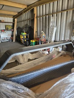 TRAILER FENDERS, TANDEM, DIAMOND PLATE, 14 GAUGE