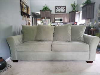 Green sofa