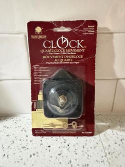 Walnut Hollow Quartz Clock Movement Kit