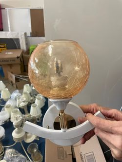 Glass Wall Lamp Oval Light Fixture