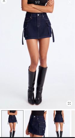 Fashion nova denim skirt