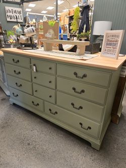 Newly Refinished Green Dresser