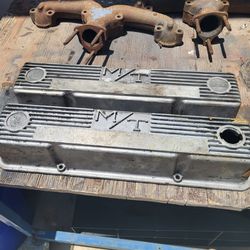 Chevy M/T valve Cover Center Dump Exh