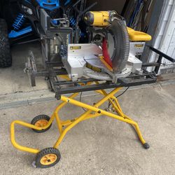 Dewalt Chop Saw With Stand Works Great !