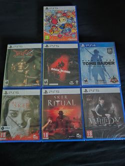PS4/PS5 Game Bundle – 7 Sealed Titles