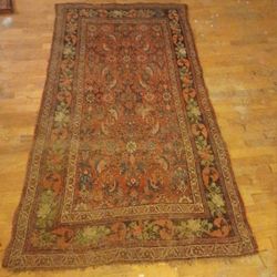 Antique Handwoven Tribal Persian Area Rug 