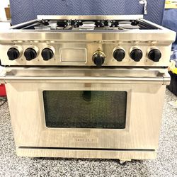 Wolf 36” dual fuel Range 