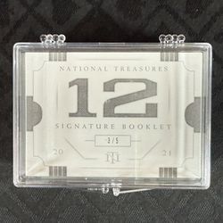 National Treasures HOF 12 Signature Booklet  3/5