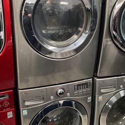 LG Washer And  Electric Dryer  Stainless Steel Set For $745