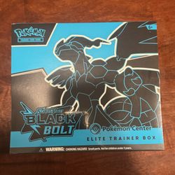 Pokemon TCG Scarlet & Violet Black Bolt Pokemon Center Elite Trainer Box ETB